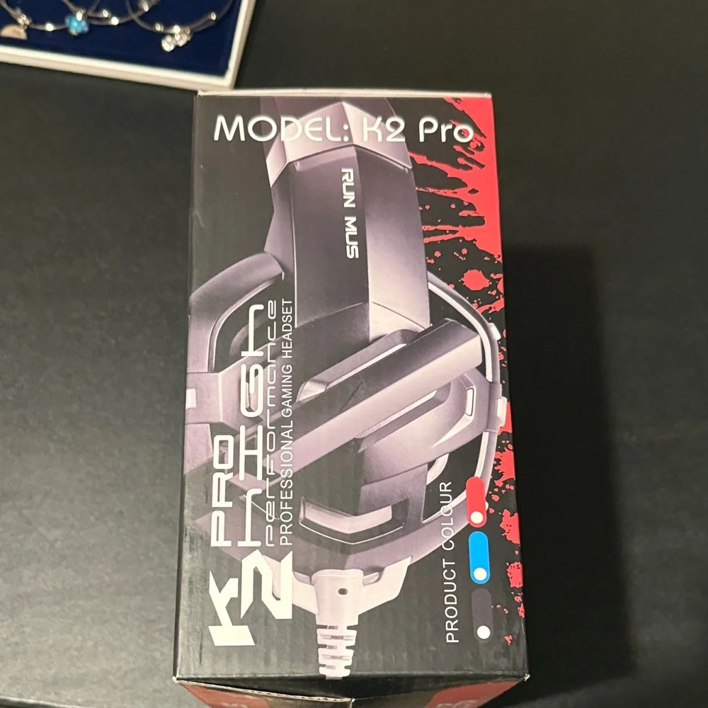 K2 Pro Gaming Headset - Black and Red